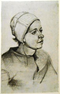 Peasant Woman with Smooth, White Cap by Vincent van Gogh